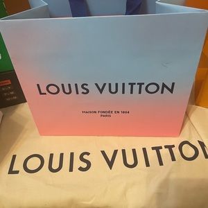 Louis Vuitton Limited Edition Shopping Bags- Blue & Pink